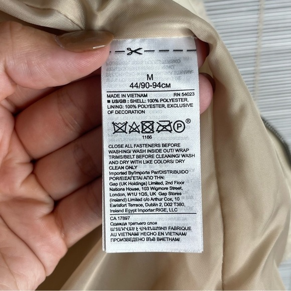 Banana Republic Sherpa Bomber Jacket Cream Size M - Picture 8 of 8